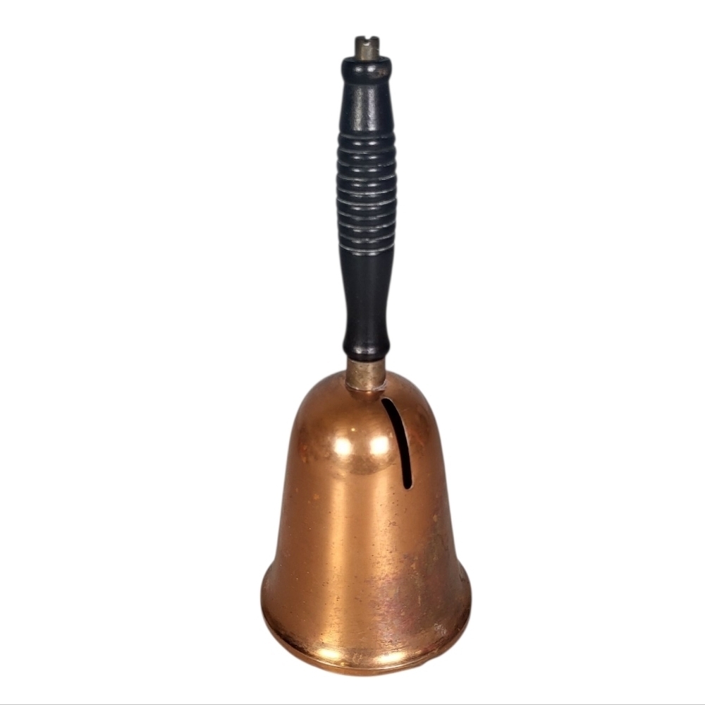Copper Bell Coin Bank Coppercraft Guild 8 1/2" High